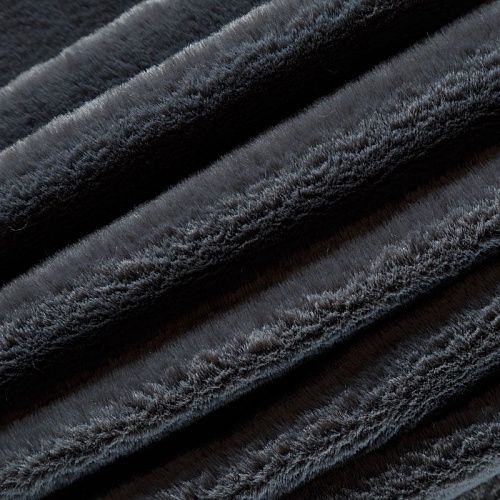 Мех искусственный 037-04421 дымчато-серый однотонный