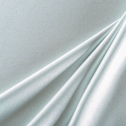 Кади креп-атлас 001-06591 серо-мятный однотонный