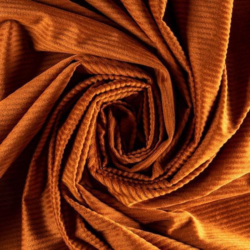 Вельвет К30-135 жженый апельсин однотонный