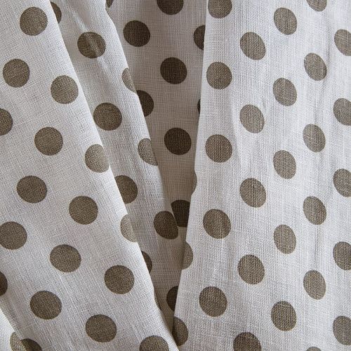 Лен-вискоза 035-14444 молочный принтованный