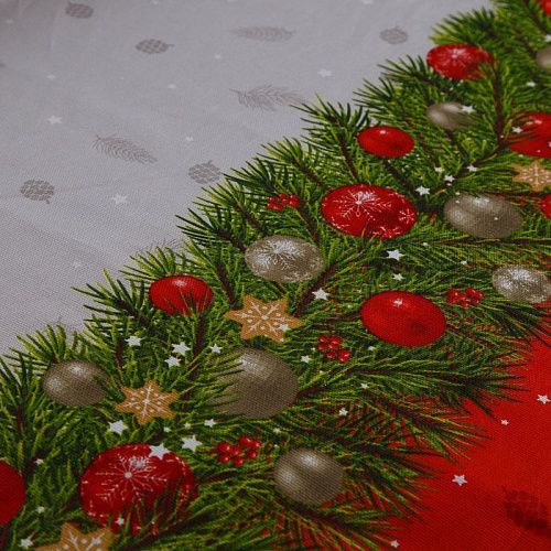 Рогожка 048-15258 светло-серый принтованный