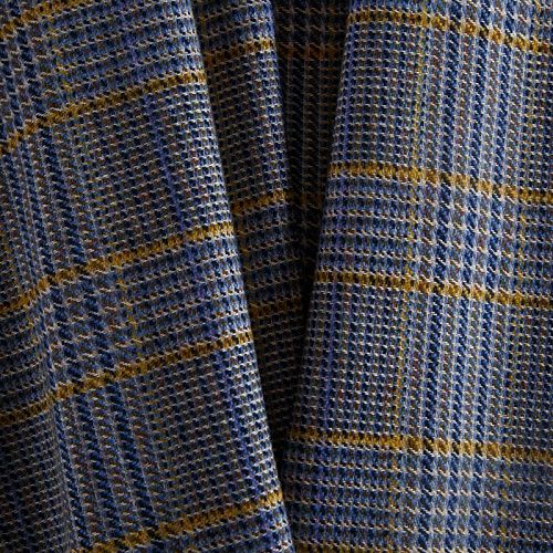 Ткань костюмная  025-14406 голубой принтованный