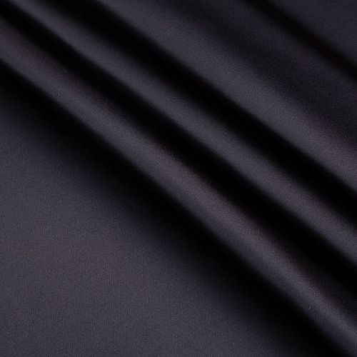 Сатин стрейч 001-20619 черный однотонный