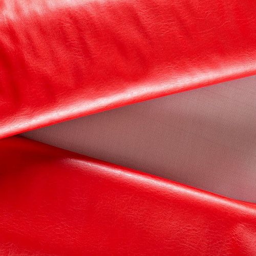 Экокожа К09-160 оранжево-красный однотонный