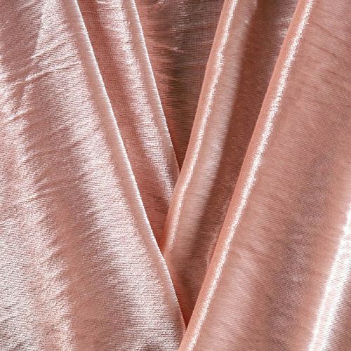 Бархат с люрексом К21-1036 пудровый однотонный