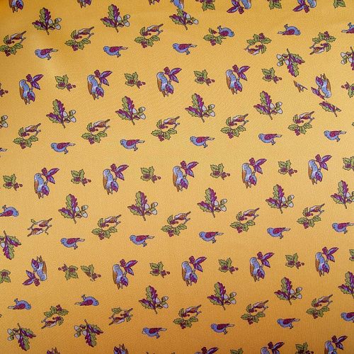 Твил-шелк натуральный купон (крой) 064-19896 желтый принтованный