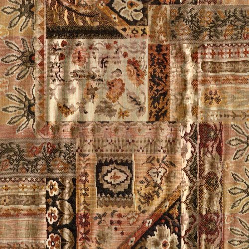 Гобелен гостиный 513-02-07 коричнево-серый печворк