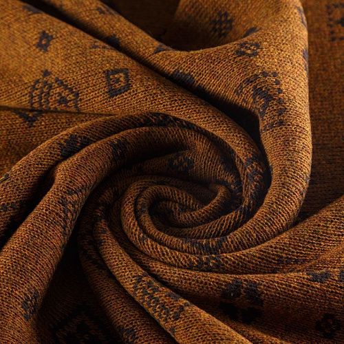 Трикотаж 2-х сторонний вязаный 056-05813 шоколадно-коричневый