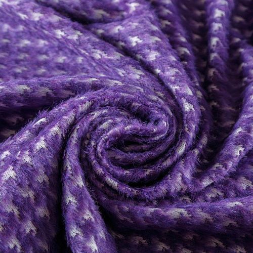 Ткань пальтовая 040-09400 пурпурный жаккардовый