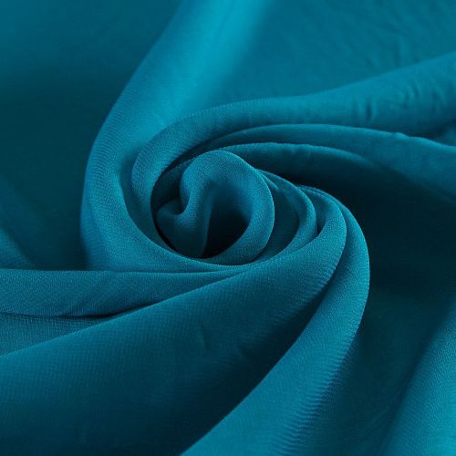 Шифон 068-02293 бирюзовый однотонный