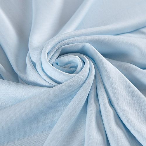 Трикотаж вискозный 056-16433 разбеленный голубой однотонный