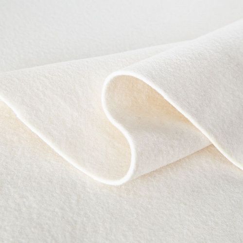 Ткань пальтовая 040-20252 молочный однотонный