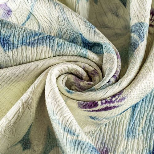 Жаккард К12-296 кремовый принтованный