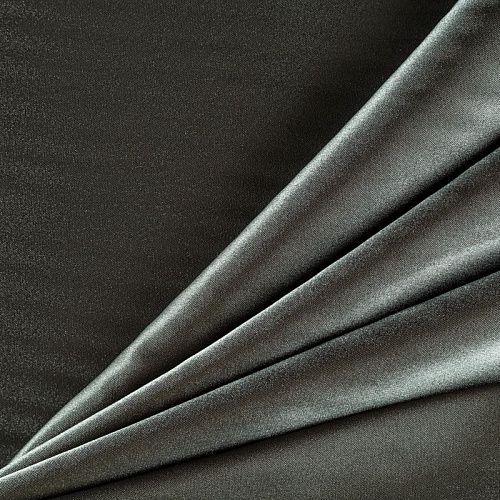 Креп-сатин К33-860 оливково-серый однотонный