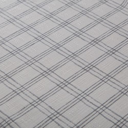 Лен натуральный 035-20207 молочный клетка