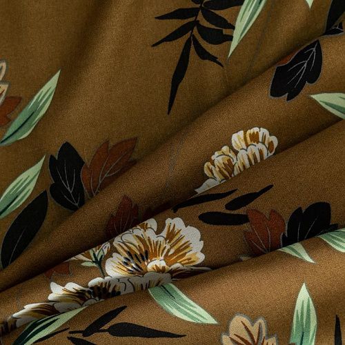 Штапель К33-100 коричневый принтованный