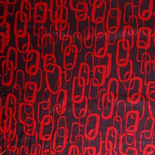 Шелк натуральный К28-650 черный принтованный