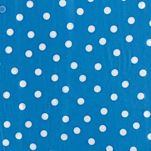 Шелк синтетический 065-01329 сине-голубой принтованный