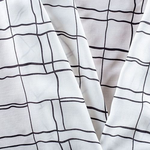 Штапель 069-01591 col.2 белый принтованный