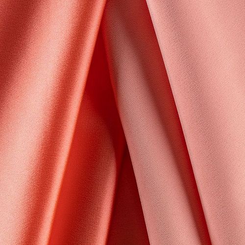 Атлас ватуссо К2-0079 коралловый однотонный