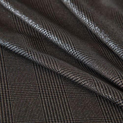 Ткань костюмная 025-16118 черный/серебро