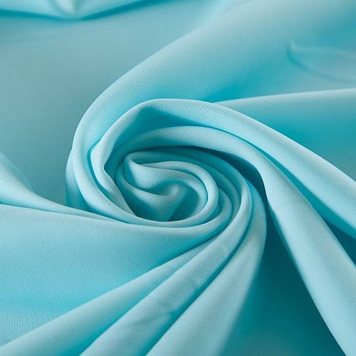 Креп 026-18697 морской зеленый однотонный