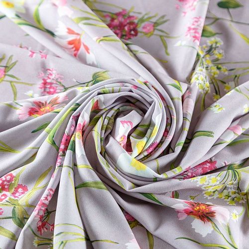 Вискоза "Лоренцо" 036-08376 пепельный принтованный