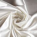 Креп-сатин К33-859 белый однотонный