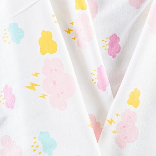 Трикотаж 056-09782 белый принтованный