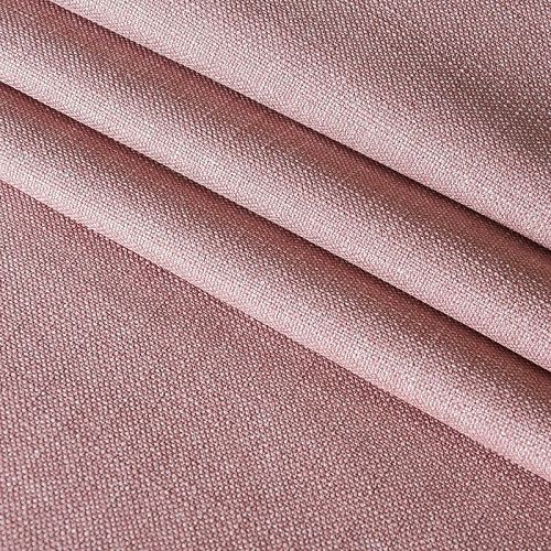 Ткань портьерная лен h-300 см 05-02-11510 пудрово-розовый однотонный