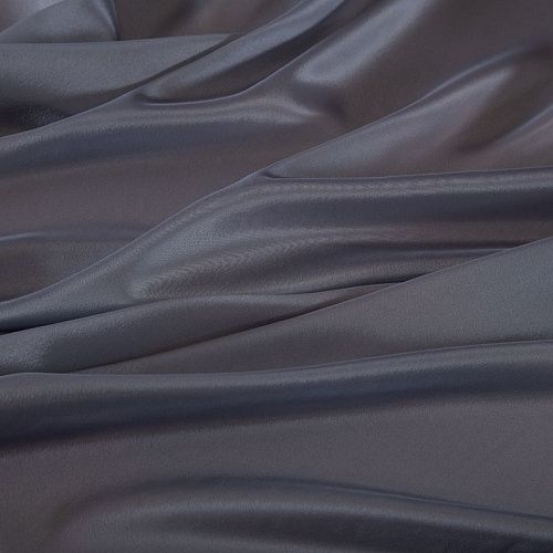 Перл шифон 068-19405 серый однотонный