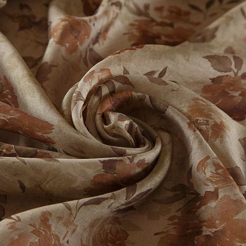 Тенсел 053-17760 серо-бежевый принтованный