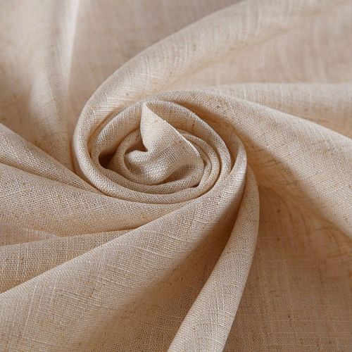 Лен-вискоза 035-17446 телесный однотонный