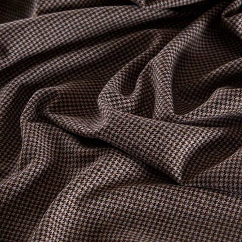 Ткань костюмная 025-14425 бежевый принтованный