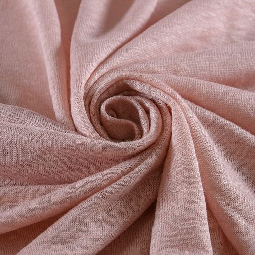 Трикотаж 056-11934 пудровый однотонный