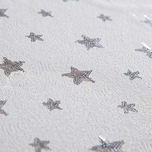 Пайетки на сетке 055-16577 белый/серебро