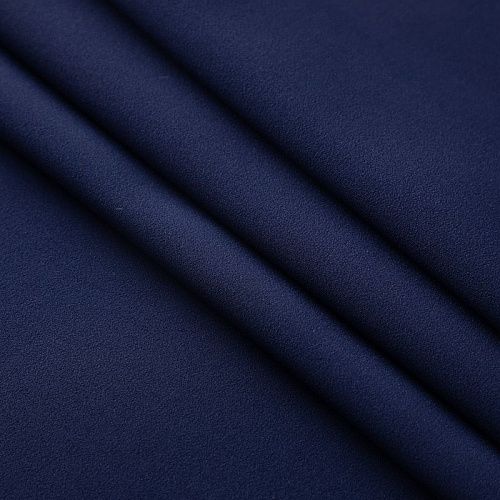 Креп вискозный 026-19790 темно-синий