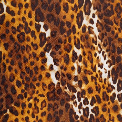Лайкра 005-06245 желто-коричневый принтовнный