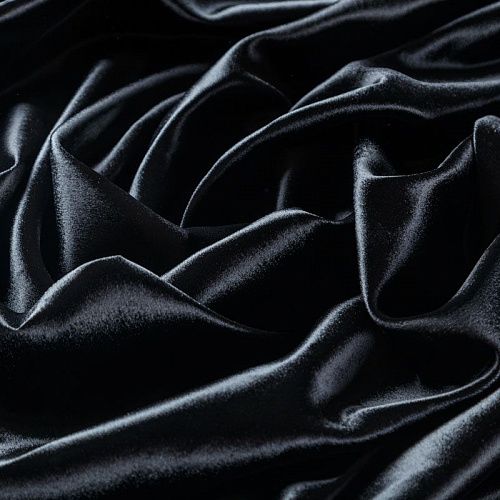 Бархат 002-06182 черный однотонный