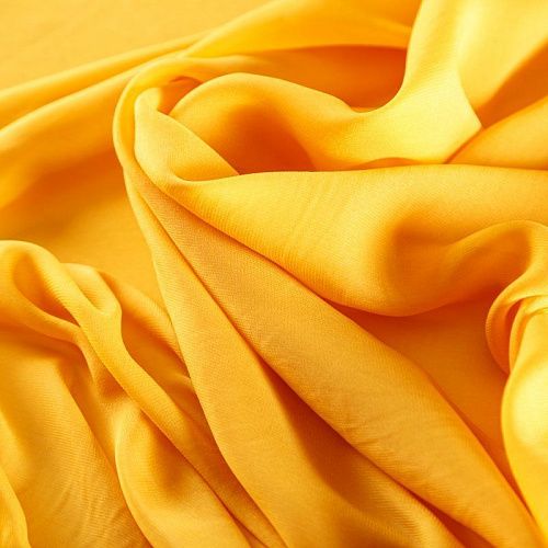 Шифон К28-847 ярко-желтый однотонный