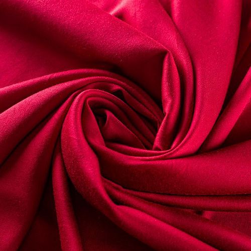 Шелк-штапель стрейч  069-01686 Col.2 вишневый однотонный