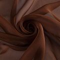 Шифон шелковый 068-16851 корица однотонный