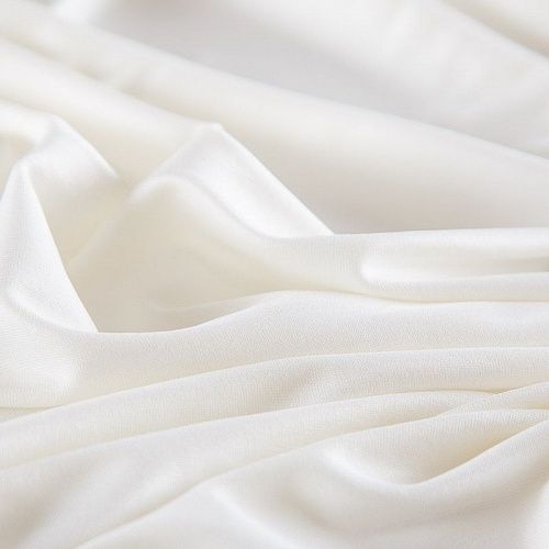 Трикотаж 056-16540 молочный однотонный