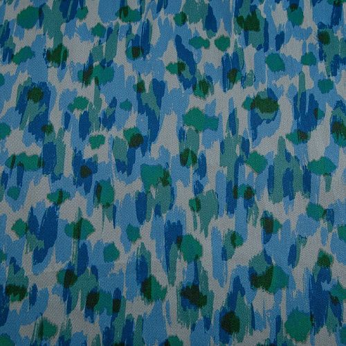 Джинс стрейч 015-16335 голубой принтованный