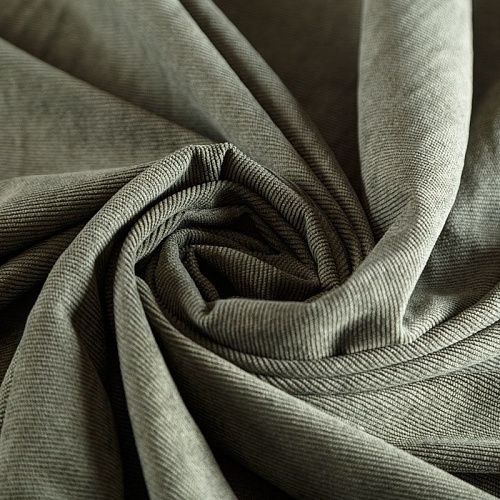 Вельвет стрейч 008-06964 хаки однотонный
