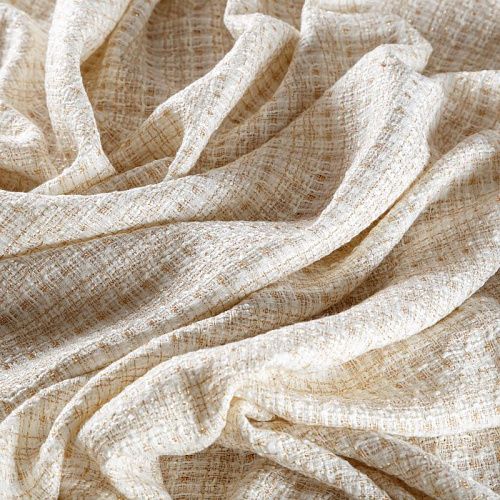 Твид шанель 052-05322 молочный с люрексом