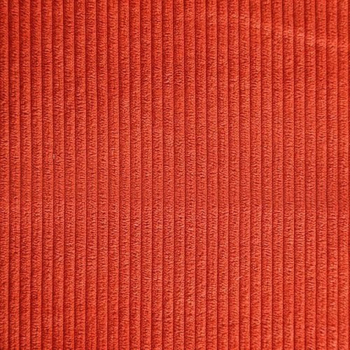 Вельвет 008-06502 красно-терракотовый однотонный