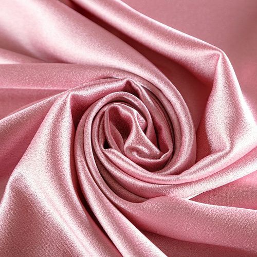 Кади креп-атлас 001-06607 розовый жемчуг однотонный