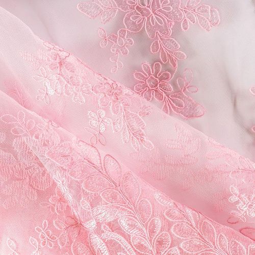 Гипюр К03-0073 персиково-розовый