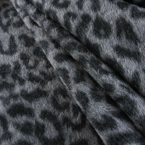 Ткань пальтовая 040-12122 серый принтованный